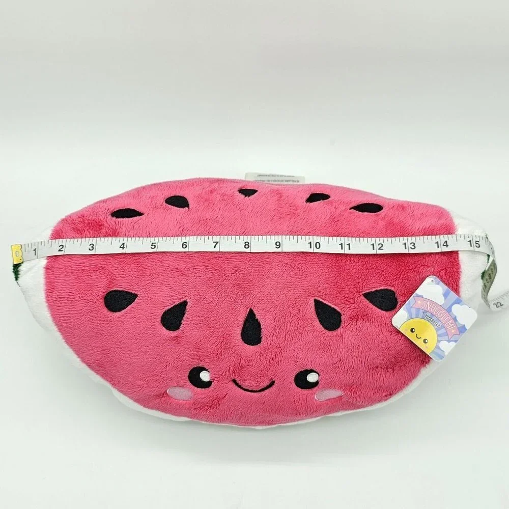 Snugglemi Squishable Comfort Food Watermelon 15 Inch Plush Figure Red Green
